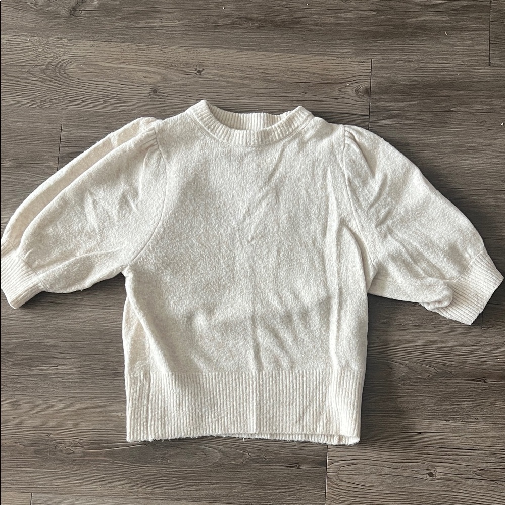 H&M Cream Crew Neck Sweater